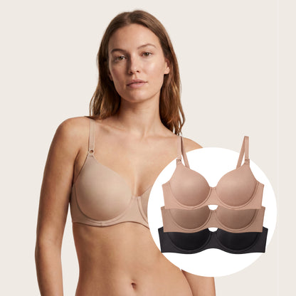 6 Pack Brasier Polyester Colores