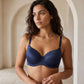 6 Pack Brasier Polyester Jacquard Azul