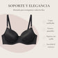 6 Pack Brasier Polyester Jacquard Negro