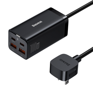 BASEUS Cargador Rápido de Escritorio GAN3 Pro 2USB-A y 2 Tipo C de 100W