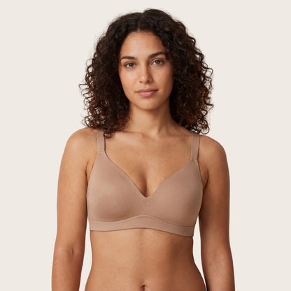 4 Pack Brasier Nylon Sin Varilla Beige