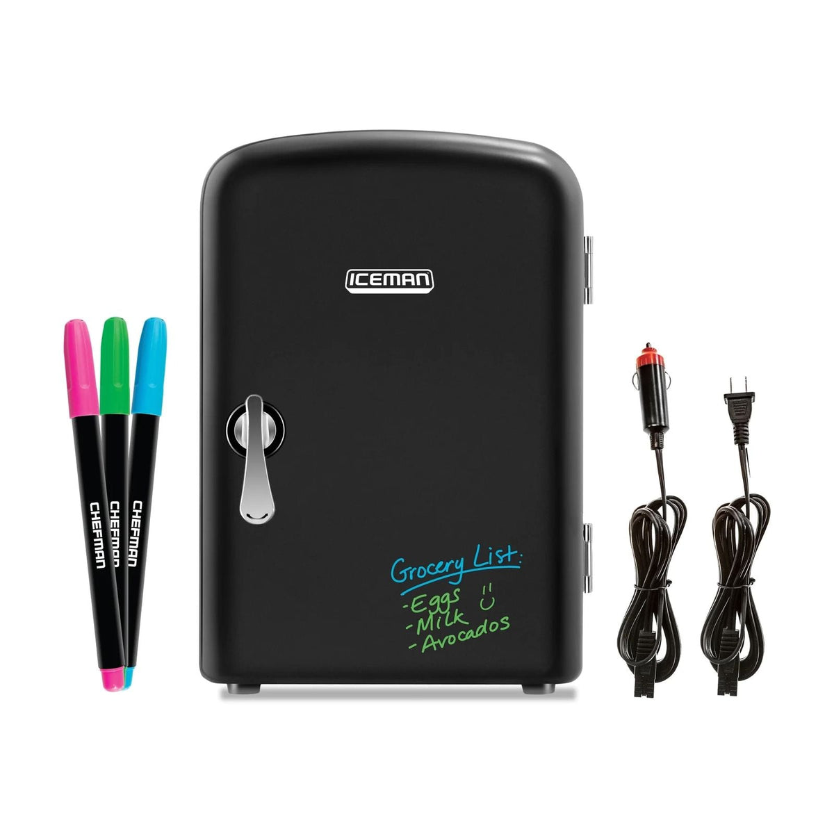 Mini Refrigerador Iceman 4 Litros Puerta Pizarr—n Negro - imagen 3